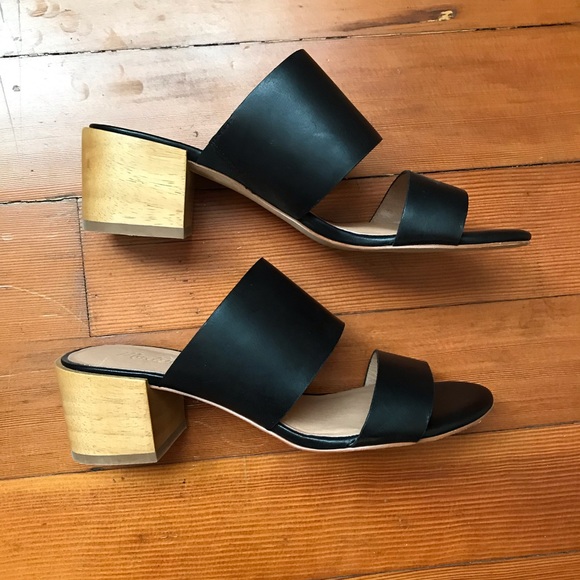 madewell kiera block heel slide